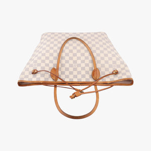 Pre-owned Louis Vuitton NEVERFULL MM AZUR Damier Canvas N51107 shoulderbag | stylenewstar