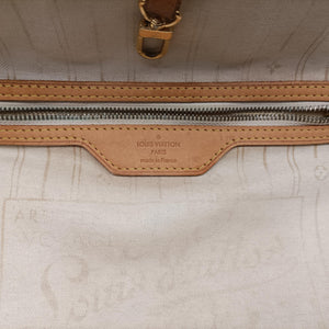 Pre-owned Louis Vuitton Neverfull MM Azur Damier Canvas N51107 handbag | stylenewstar
