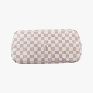 Pre-owned Louis Vuitton Neverfull MM Azur Damier Canvas N51107 handbag | stylenewstar