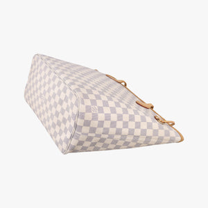 Pre-owned Louis Vuitton Neverfull MM Azur Damier Canvas N51107 handbag | stylenewstar