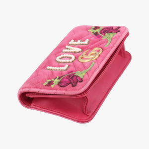 Pre-owned Gucci GG Marmont pink×multicolor velour 488426 shoulderbag | stylenewstar