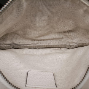 Pre-owned Gucci Gucci print White Leather 527792 bum bag/waist bag | stylenewstar