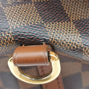 Pre-owned Louis Vuitton GREENWICH EBENE Damier Canvas×calf leather N41337 shoulderbag | stylenewstar