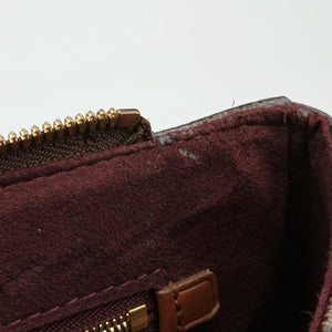 Pre-owned Louis Vuitton GREENWICH EBENE Damier Canvas×calf leather N41337 shoulderbag | stylenewstar