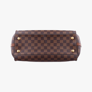 Pre-owned Louis Vuitton GREENWICH EBENE Damier Canvas×calf leather N41337 shoulderbag | stylenewstar