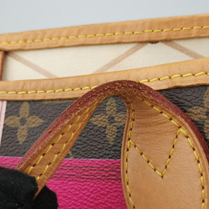 Vintage Louis Vuitton Neverfull MM Summer Trunk brown×Multicolor Monogram Canvas M41390 shoulderbag | stylenewstar