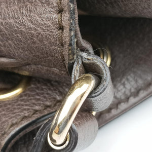 Pre-owned Gucci Ophidia Brown PVC coated canvas 550620 shoulderbag | stylenewstar