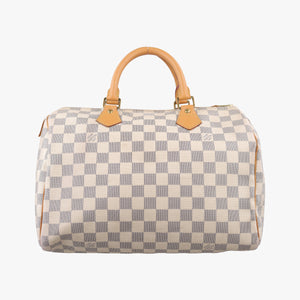 Secondhand Louis Vuitton Speedy 30 Azur Damier Canvas N41533 handbag | stylenewstar