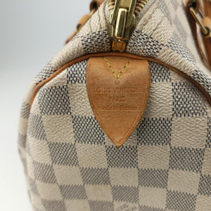 Secondhand Louis Vuitton Speedy 30 Azur Damier Canvas N41533 handbag | stylenewstar