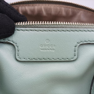 Pre-owned Gucci Sherry Line Green Leather 269876 shoulderbag | stylenewstar