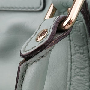 Pre-owned Gucci Sherry Line Green Leather 269876 shoulderbag | stylenewstar