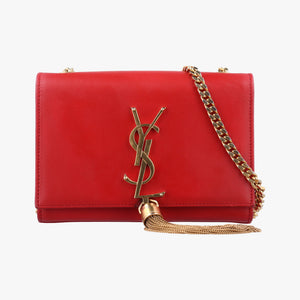 Pre-owned Yves Saint Laurent KATE Red Leather 354120 shoulderbag | stylenewstar