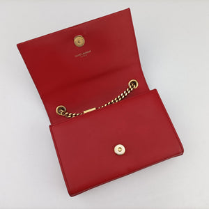 Pre-owned Yves Saint Laurent KATE Red Leather 354120 shoulderbag | stylenewstar