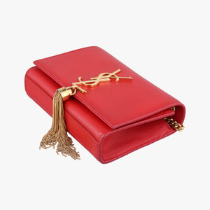 Pre-owned Yves Saint Laurent KATE Red Leather 354120 shoulderbag | stylenewstar