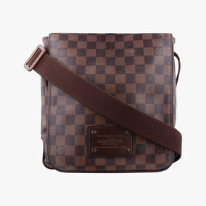 Pre-owned Louis Vuitton BROOKLYN PM EBENE Damier Canvas N51210 shoulderbag | stylenewstar