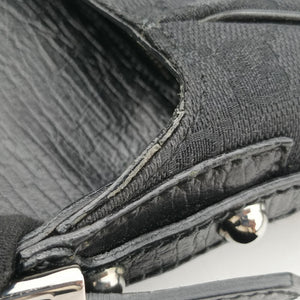 Pre-owned Gucci Horsebit Black canvas×leather 114915 shoulderbag | stylenewstar