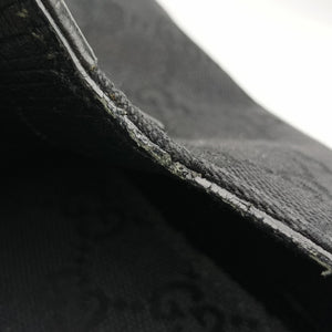 Pre-owned Gucci Horsebit Black canvas×leather 114915 shoulderbag | stylenewstar
