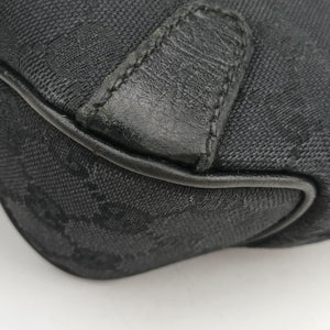 Pre-owned Gucci Horsebit Black canvas×leather 114915 shoulderbag | stylenewstar