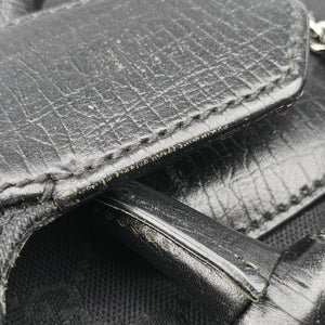 Pre-owned Gucci Horsebit Black canvas×leather 114915 shoulderbag | stylenewstar