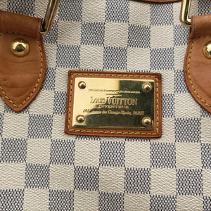 Pre-owned Louis Vuitton HAMPSTEAD PM AZUR Damier Canvas N51207 handbag | stylenewstar