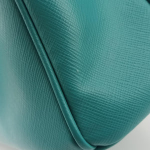 Pre-owned Prada Galleria Blue SAFFIANO Leather BN1801 handbag | stylenewstar