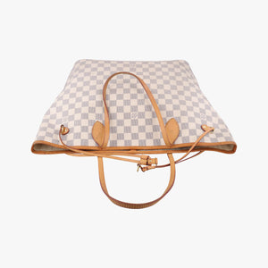 Pre-owned Louis Vuitton Neverfull MM Azur Damier Canvas N51107 shoulderbag | stylenewstar