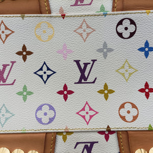Vintage Louis Vuitton COURTNEY MM white Monogram Multicolor M45641 shoulderbag | stylenewstar