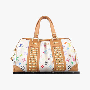Vintage Louis Vuitton COURTNEY MM white Monogram Multicolor M45641 shoulderbag | stylenewstar