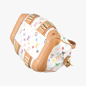 Vintage Louis Vuitton COURTNEY MM white Monogram Multicolor M45641 shoulderbag | stylenewstar