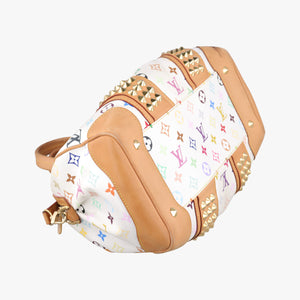 Vintage Louis Vuitton COURTNEY MM white Monogram Multicolor M45641 shoulderbag | stylenewstar