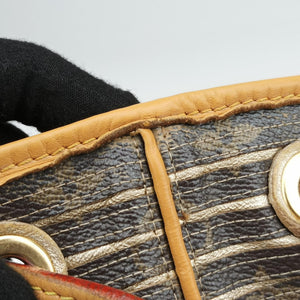 Pre-owned Louis Vuitton Neo brown×Argent Monogram Eden×calf leather M40355 shoulderbag | stylenewstar