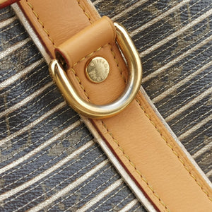 Pre-owned Louis Vuitton Neo brown×Argent Monogram Eden×calf leather M40355 shoulderbag | stylenewstar