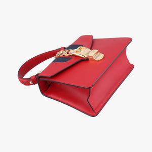 Secondhand Gucci Sylvie Red Leather 470270 shoulderbag | stylenewstar