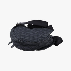 Secondhand Christian Dior Saddle Black Jacquard bum bag/waist bag | stylenewstar