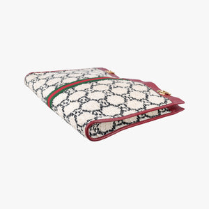 Secondhand Gucci Rajah White×red tweed × leather 537219 handbag | stylenewstar