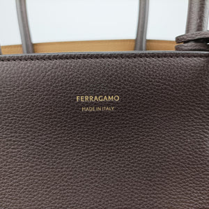 Pre-owned Ferragamo hug brown leather handbag | stylenewstar
