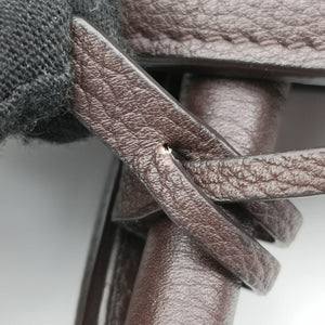 Pre-owned Ferragamo hug brown leather handbag | stylenewstar