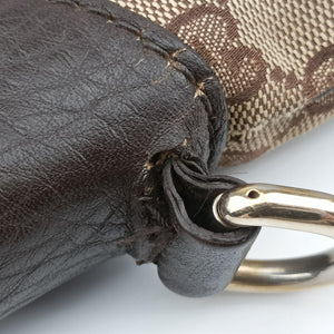Vintage Gucci New Jackie Brown × Beige canvas×leather 219725 shoulderbag | stylenewstar