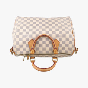 Pre-owned Louis Vuitton Speedy 30 AZUR Damier Canvas N41533 shoulderbag | stylenewstar