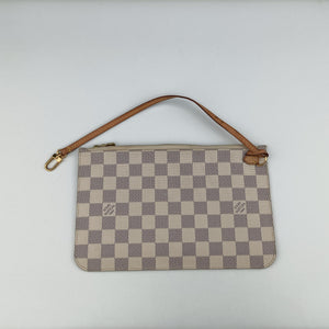 Pre-owned Louis Vuitton NEVERFULL MM AZUR Damier Canvas N51107 shoulderbag | stylenewstar