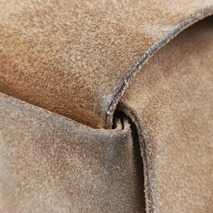 Vintage Bottega Veneta THE ARCO Tote middle Brown Suede handbag | stylenewstar