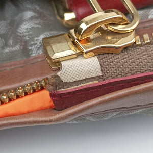 Pre-owned Louis Vuitton 2010 Collection Aviator Gray×Red×Brown Canvas ×Leather M40385 shoulderbag | stylenewstar