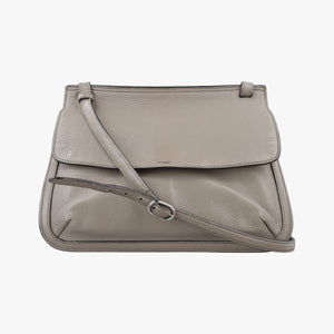 Pre-owned Gucci Bamboo Daily Grey Leather 370826 shoulderbag | stylenewstar