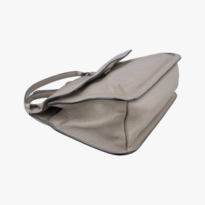 Pre-owned Gucci Bamboo Daily Grey Leather 370826 shoulderbag | stylenewstar