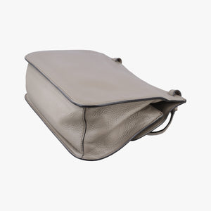 Pre-owned Gucci Bamboo Daily Grey Leather 370826 shoulderbag | stylenewstar