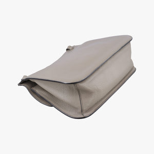 Pre-owned Gucci Bamboo Daily Grey Leather 370826 shoulderbag | stylenewstar