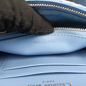 Pre-owned Christian Dior Saddle White × Blue jacquard bum bag/waist bag | stylenewstar