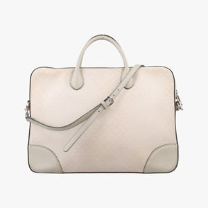 Pre-owned Gucci Bright Diamante White PVC coated canvas×Leather 285445 shoulderbag | stylenewstar