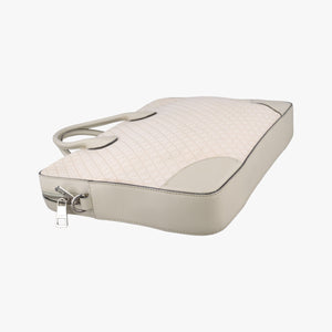 Pre-owned Gucci Bright Diamante White PVC coated canvas×Leather 285445 shoulderbag | stylenewstar