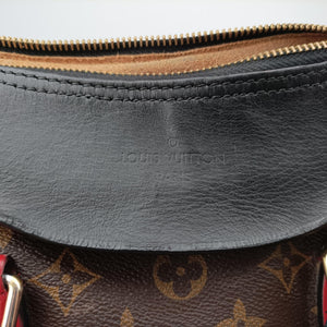 Vintage Louis Vuitton TUILERIES tote Brown×Noir×Red Monogram Canvas ácalf leather M41454 handbag | stylenewstar